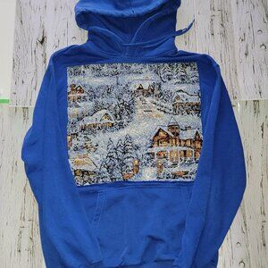 Snowy Christmas Hooded Sweatshirt